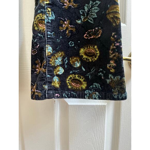 Pilcro Anthropologie The Icon Size 26 Print Corduroy Flare Pant 29.5 Inch Inseam - Picture 8 of 14